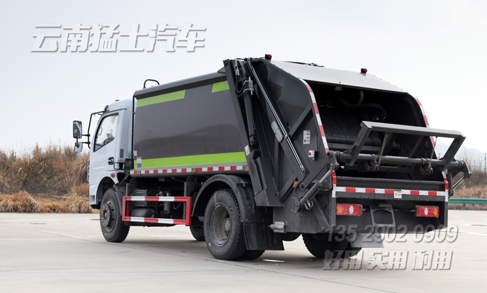 壓縮式垃圾車(chē),9立方垃圾車(chē),東風(fēng)環(huán)衛(wèi)車(chē),垃圾車(chē)廠家,垃圾車(chē)銷(xiāo)售,4*2垃圾車(chē)