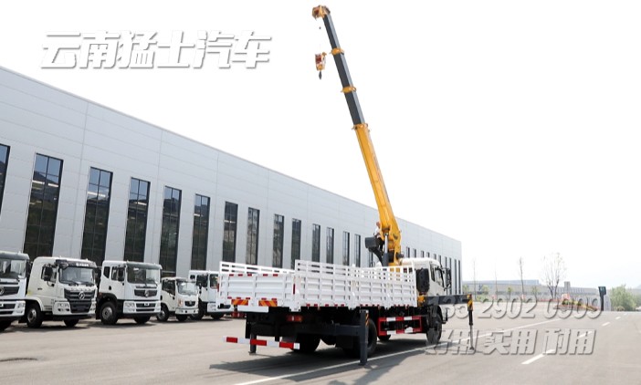 徐工10噸隨車吊,隨車吊改裝廠家,四節(jié)臂直臂吊,東風(fēng)底盤隨車吊,SQ10SK3Q隨車起重運輸車,10噸四節(jié)臂吊機