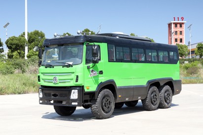 東風六驅25座越野型客車_商用城鄉村村通中巴車出口_6*6森林武警消防運兵車