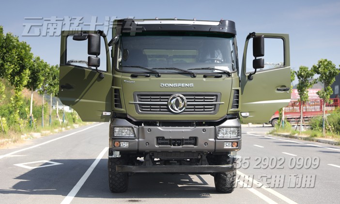 重型載貨卡車,物流運(yùn)輸車,東風(fēng)六驅(qū)卡車,340馬力越野車,5.8米貨箱貨車,6*6高墻板貨車,出口專用車,載15噸越野卡車