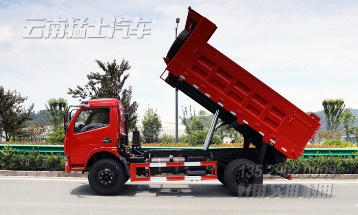 5噸自卸車,東風(fēng)輕卡自卸,出口專供卡車,東風(fēng)單排4*2,輕型自卸貨車