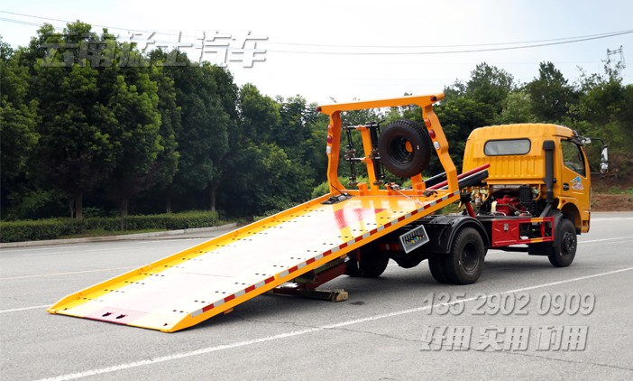 3噸清障車,一拖二清障車,轎車拖運(yùn),故障車清理,應(yīng)急搶修車,半落地直板清障車,救援車廠家