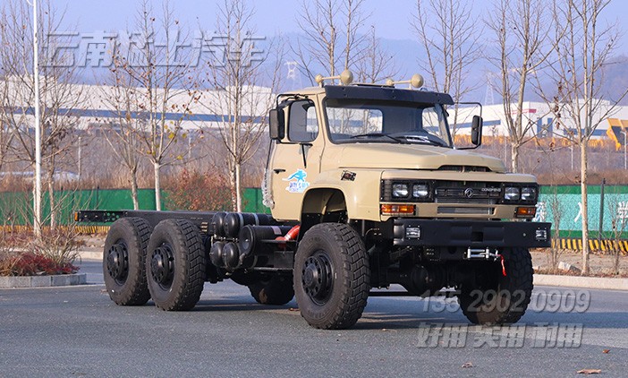 特種改裝車,260馬力底盤,六驅(qū)尖頭底盤,25噸越野專用車,底盤出口定制,全驅(qū)專用車底盤
